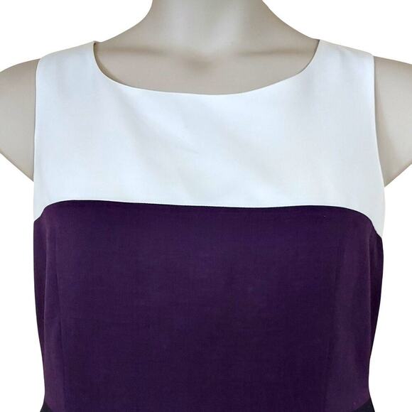 Black Label by Evan-Picone Women's Concord Multicolor Sleeveless Sheath Dress - Picture 3 of 10